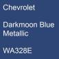 Preview: Chevrolet, Darkmoon Blue Metallic, WA328E.